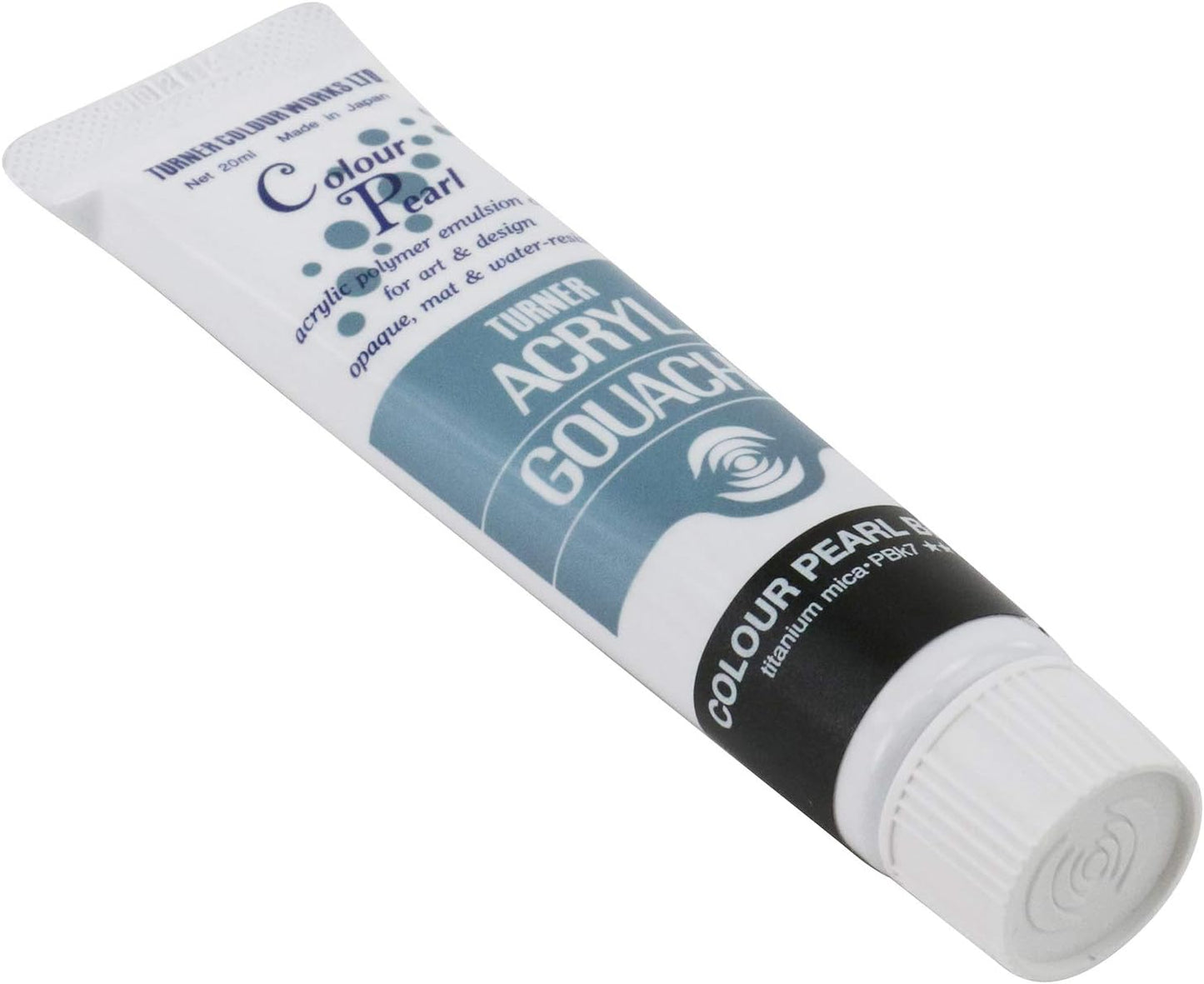 Turner Colour Works Acryl Gouache Artist Acrylic Paint - Single 20 ml Tube - Pearlescent Black