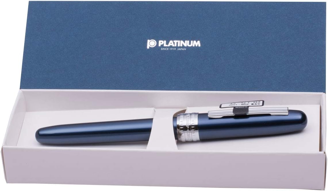PLATINUM Plaisir in fountain pen 0.5-shaped Blue PGB-1000 # 56 05 side view