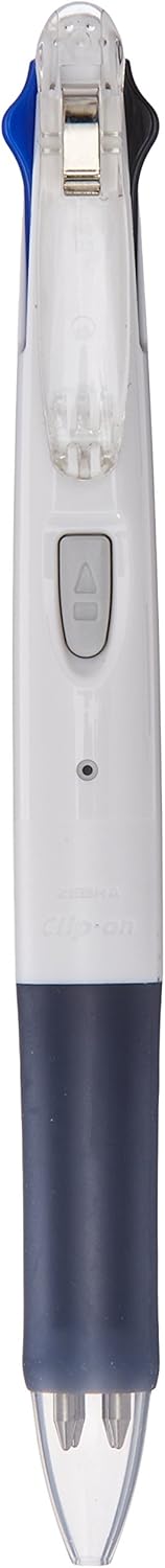 ZEBRA Clip-On G Series 4 Color Ballpoint Multi Pen - 0.7 mm - White Body (B4A3-W)