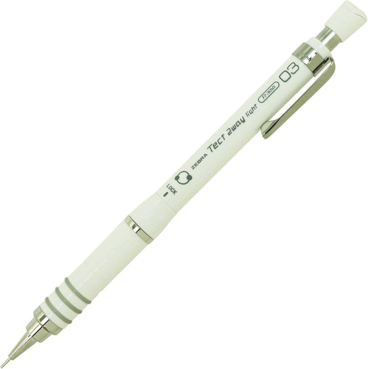 ZEBRA Mechanical Pencil, Tect 2 Way Light, 0.3mm, White Body (MAS42-W)