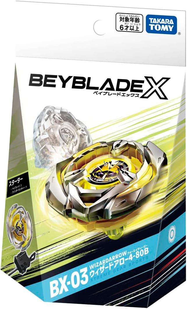 Takara Tomy Beyblade X BX-03 Starter Wizard Arrow 4-80B