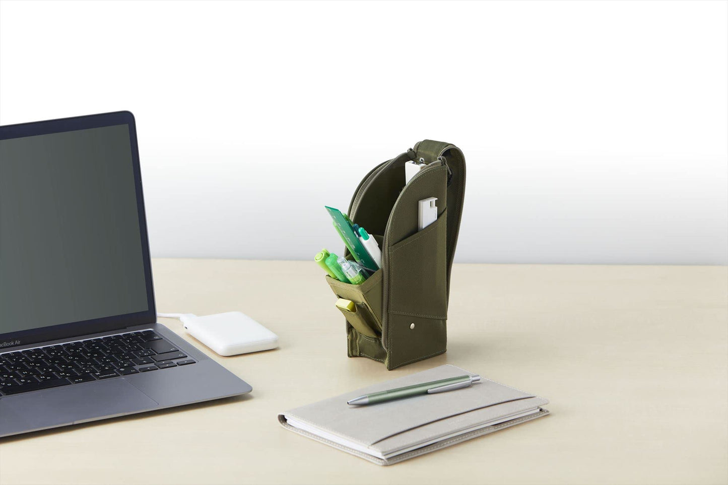 Raymay Fujii FY393 Detecure Mobile Pen Case, Green