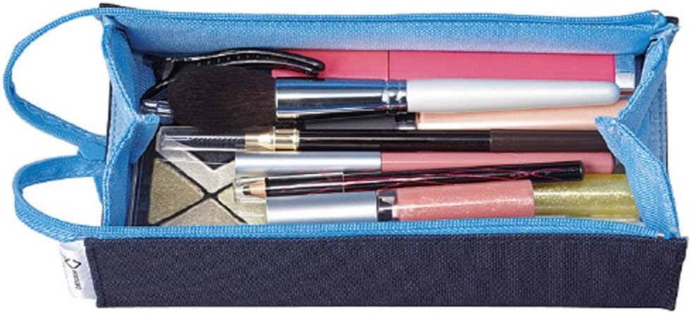 Kokuyo C2 Tray Type Pencil Case - Navy Light Blue