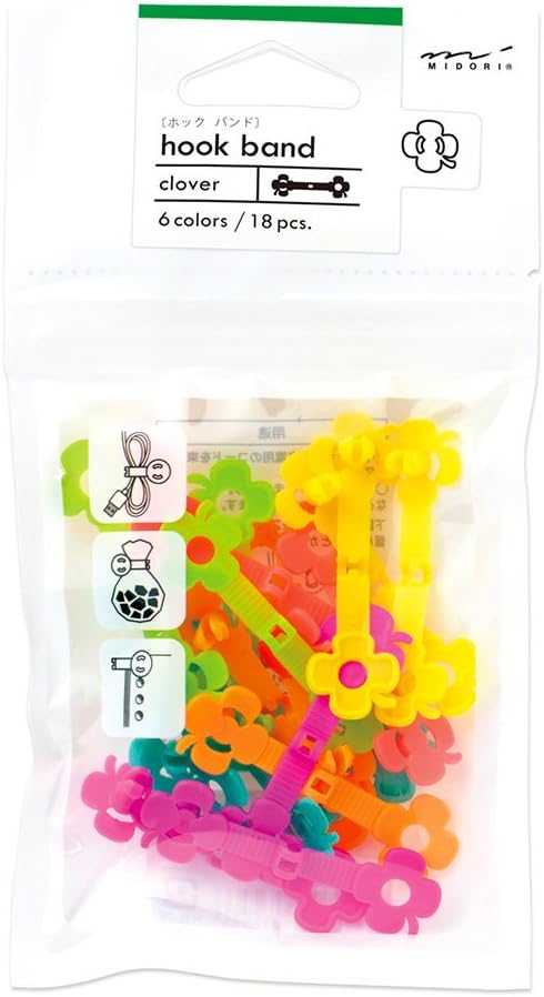Midori Hook Band 6 Colors Assorted, Clover (43256006)