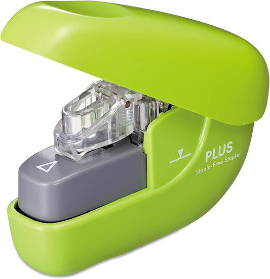 Plus SL-106NB 31-123 Needleless Stapler Paper Clinch Green