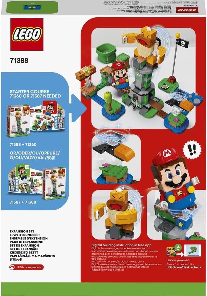 LEGO Super Mario Boss Sumo Bro Topple Tower Expansion Set 71388 Building Kit; Collectible Toy for Kids; New 2021 (231 Pieces)