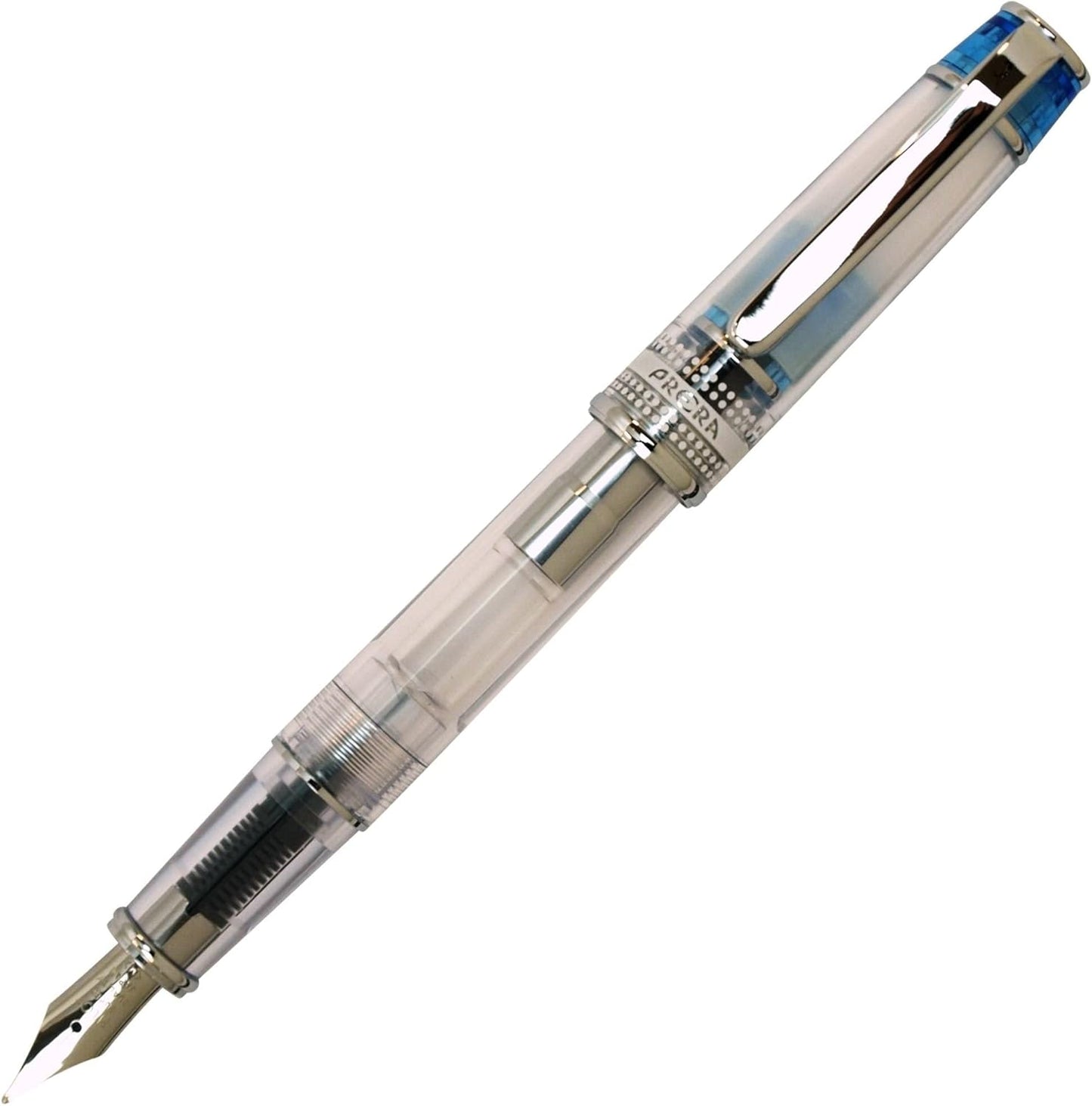 PILOT Prera Iro-Ai Medium-Nib Fountain Pen, Transparent Light Blue Body (FPRN-350R-TLBM), main image