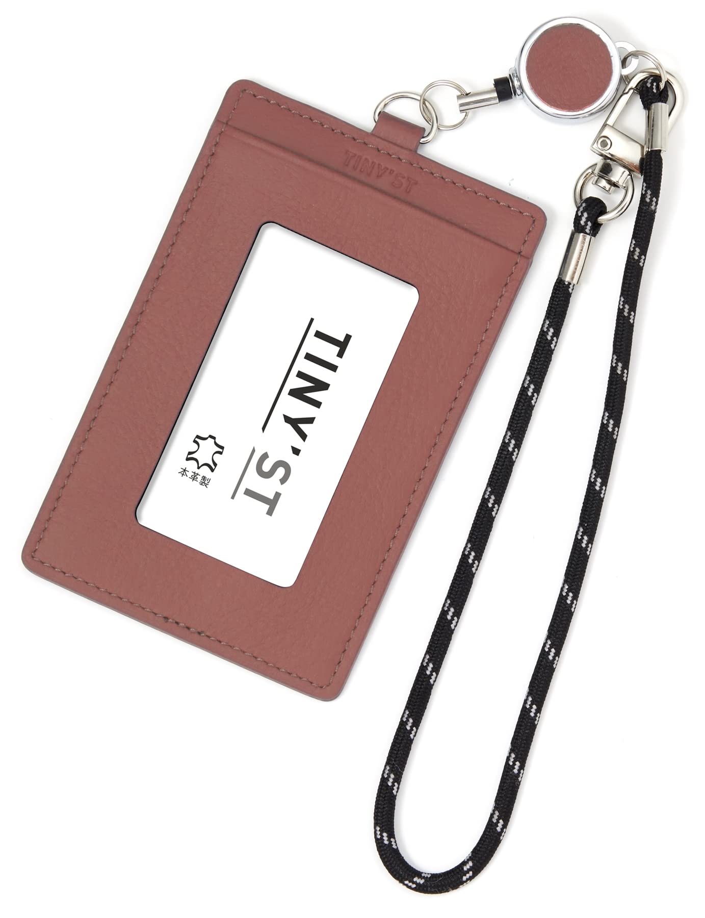 Raymey Fujii Pass Case, Tinist with Reel, Grayish Red