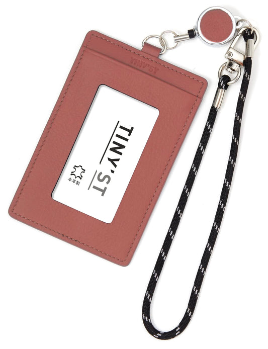 Raymey Fujii Pass Case, Tinist with Reel, Grayish Red