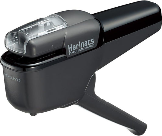 Kokuyo Harinacs Stapleless Stapler, Portable Staple Free Stapler, 10 Sheets Capacity, Black, Japan Import (SLN-MSH110D)