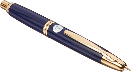 PILOT Fountain Pen Capless, F-Nib, Dark Blue Body (FC-15SR-DL-F)
