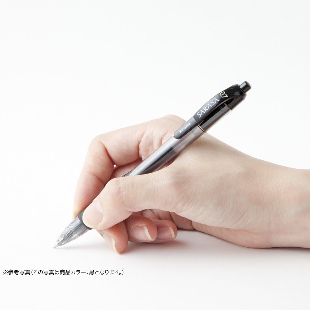 ZEBRA P-JJB3-BK5 Gel Ballpoint Pen, Sarasa, 0.7, Black, 5 Pens