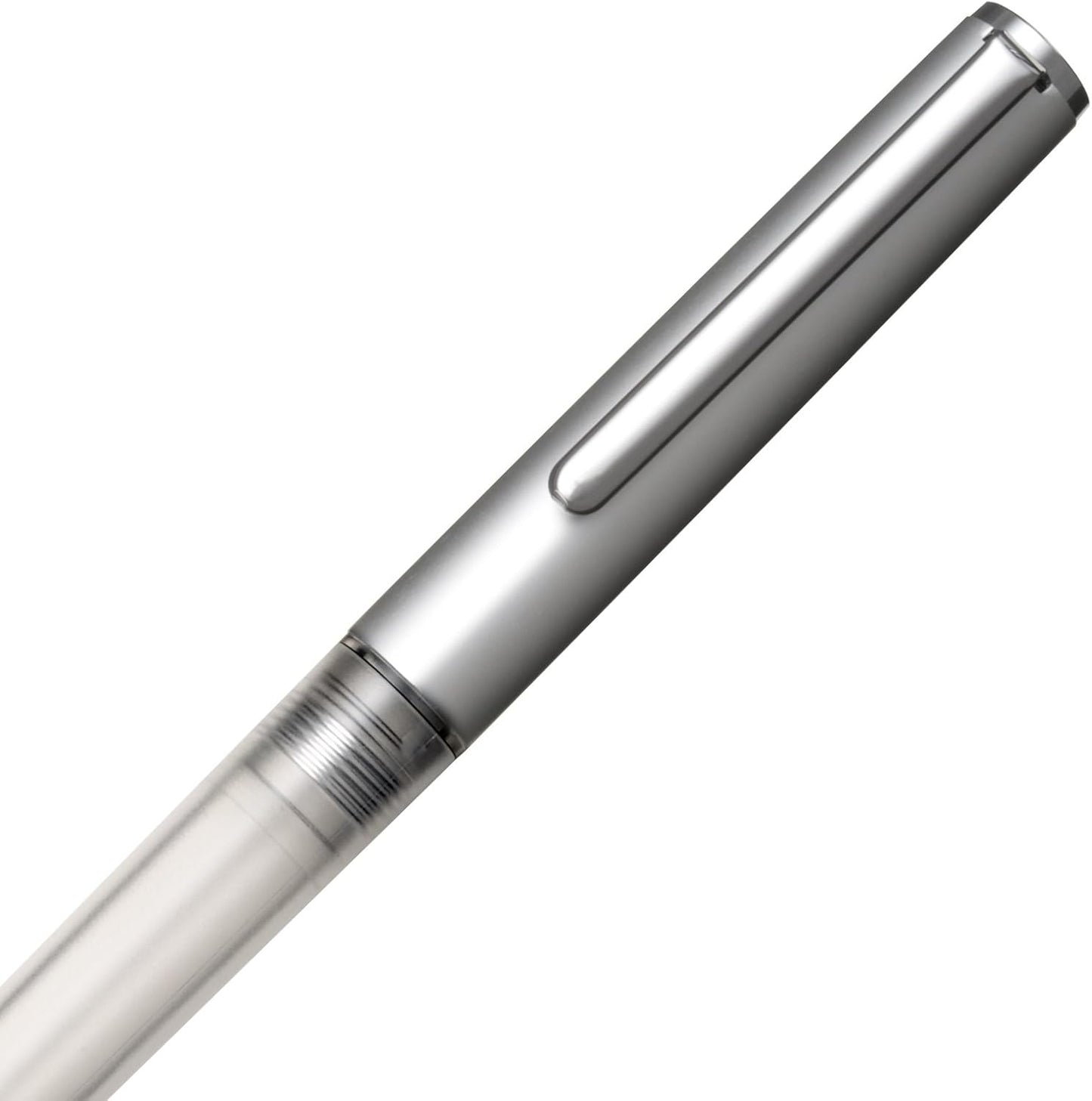 Sailor HighAce Neo Clear Beginners Fountain Pen, Steel Nib, Fine, Silver Body (11-0119-219)