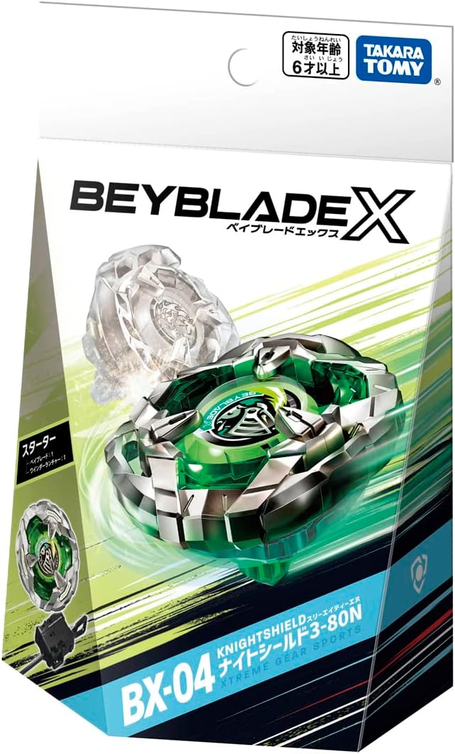 TAKARA TOMY Beyblade X Beyblade X BX-04 Starter Night Shield 3-80N