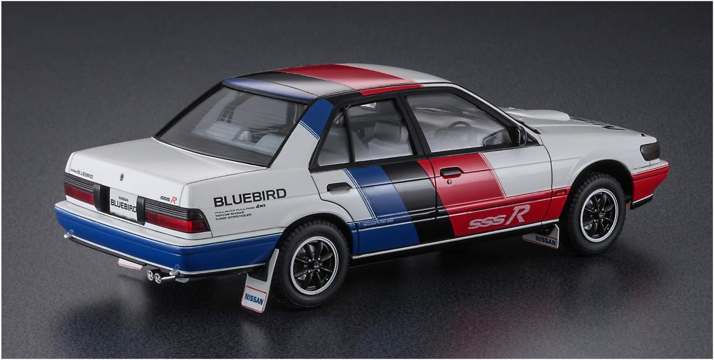 Hasegawa HC35 1/24 Historic Car Series Nissan Bluebird 4-Door Sedan SSS-R (U12 Type), Early Period, Plastic Model