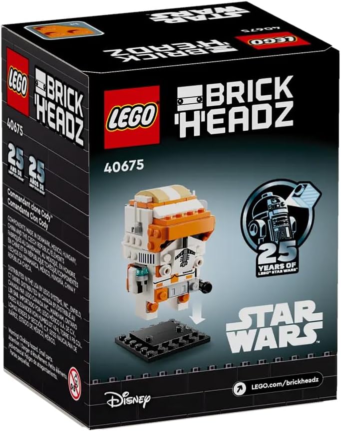 LEGO Star Wars 40675: Revenge of The Sith Clone Commander Cody BrickHeadz - Buildable Figure with Authentic Accessories