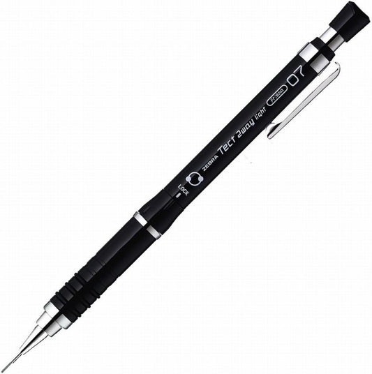 ZEBRA Mechanical Pencil, Tect 2 Way Light, 0.7mm, Black Body (MAB42-PBK)