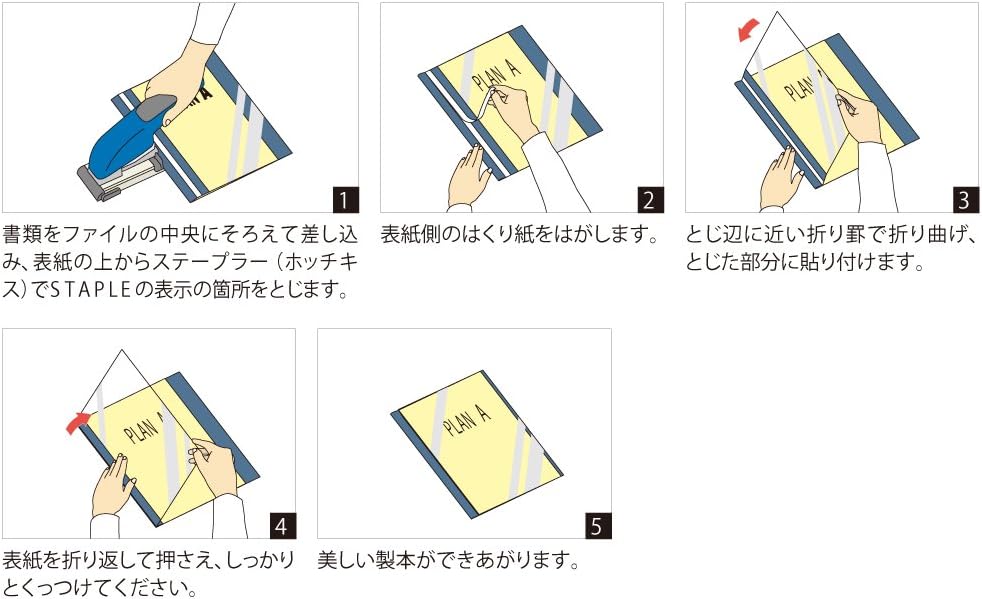Se-ho-60B Kokuyo Report Maker thickness saddle stitching file blue A4 portrait five books containing (japan import)