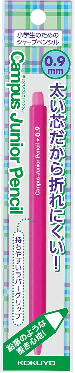 Kokuyo Mechanical Pencil, Enpitsu Sharp, Campus Junior, 0.9mm, Pink (PS-C100P-1P)