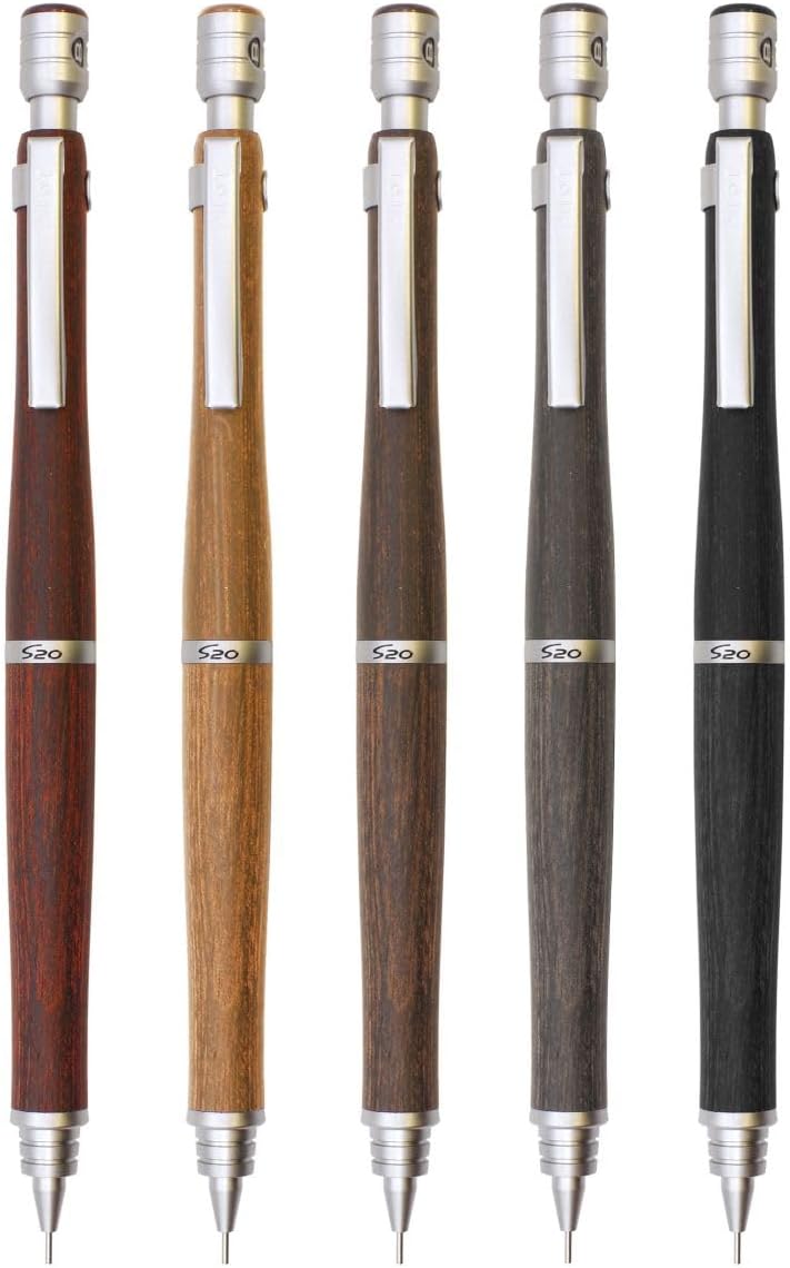 PILOT P-HPS2SK-MA5 S20 Mechanical Pencil, 0.5mm, Mahogany