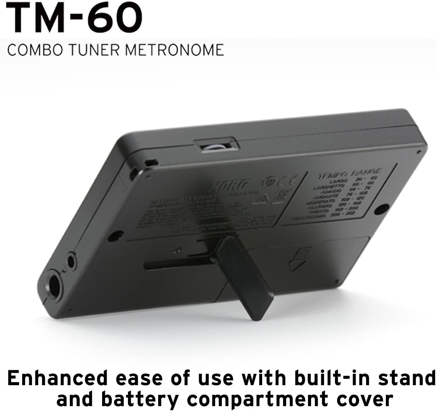 Korg TM60BK Tuner Metronome, Black