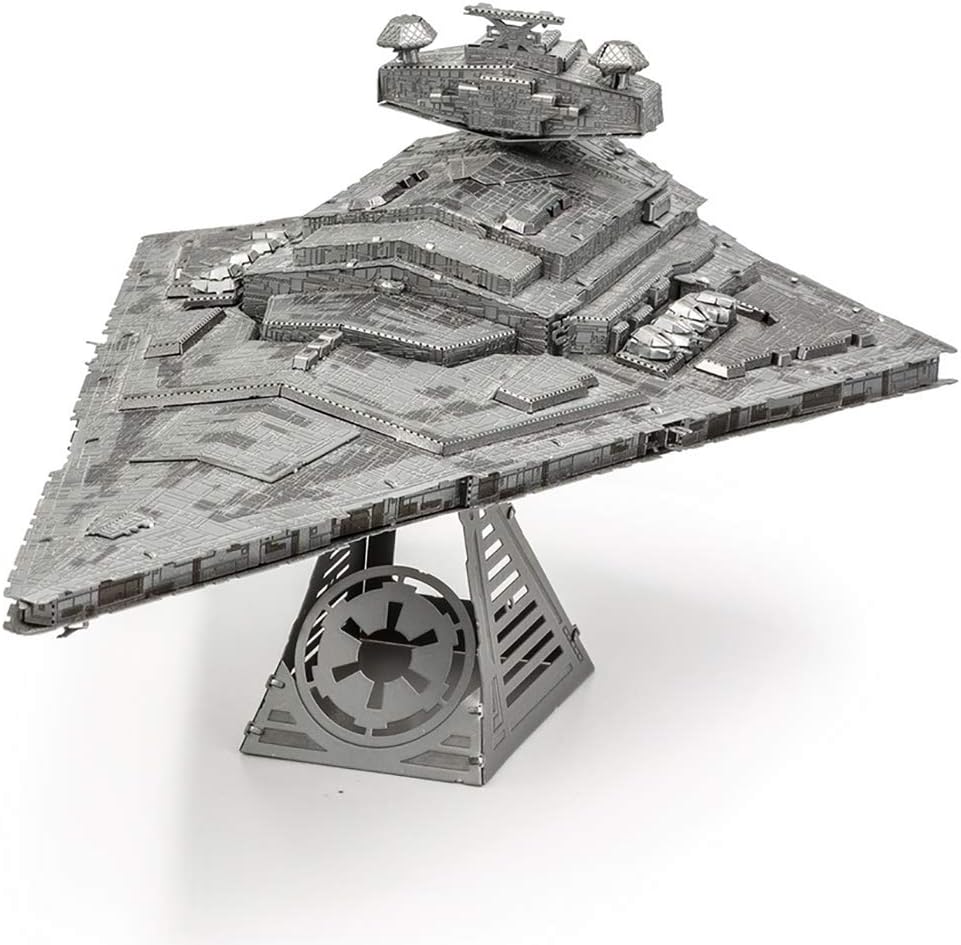 Metal Earth Puzzle 3D Destroyer Imperial Star Wars Metal Jigsaw Puzzles Buildable Model Kits for Adults Challenging Level 6.7 X 9.73 X 7.39 Inches