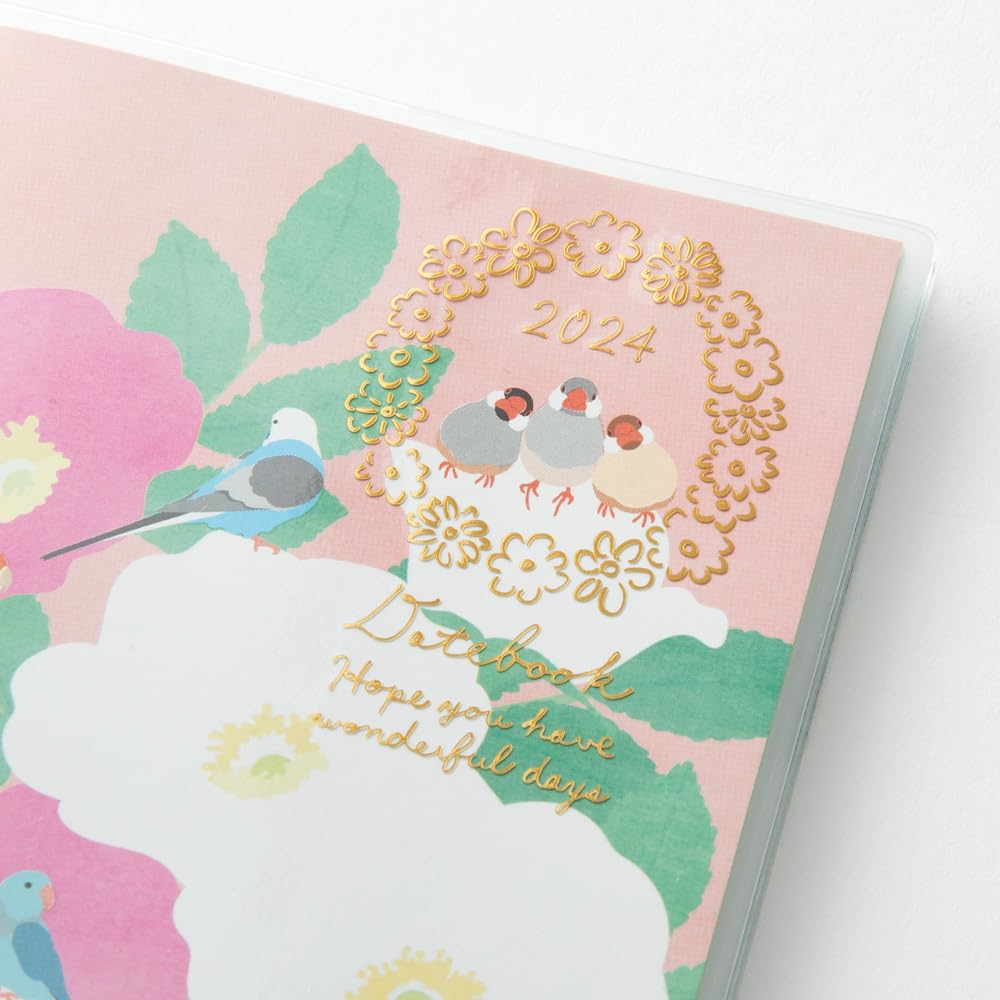 Midori 22245006 Pocket Diary, 2024, Slim, Monthly, Tri Pattern (Begins October 2023)