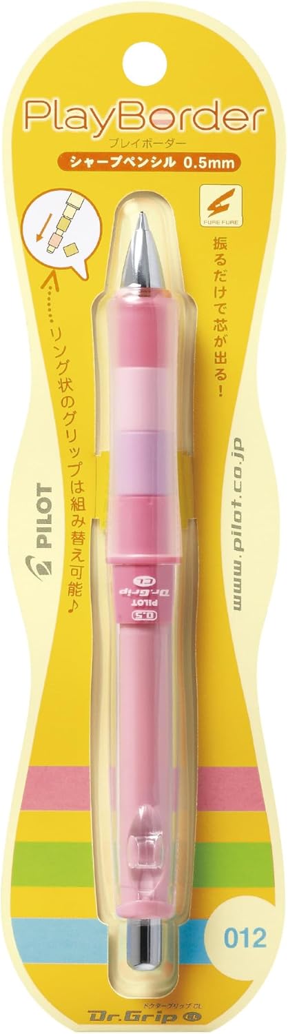 PILOT Mechanical Pencil Dr. Grip CL Play Boader, 0.5mm, Floral Pink (HDGCL-50R-PFP)