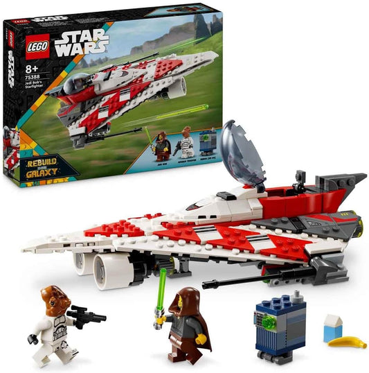 LEGO Star Wars Jedi Bobs Star Hunter Building Toy Star Ship Stones Popular Character Birthday Gift for Boys Girls and All Fans from 8 Years 75388
