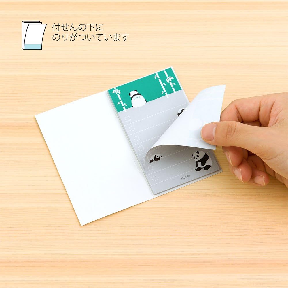 Midori 11309006 Doing Paper Panda Pattern