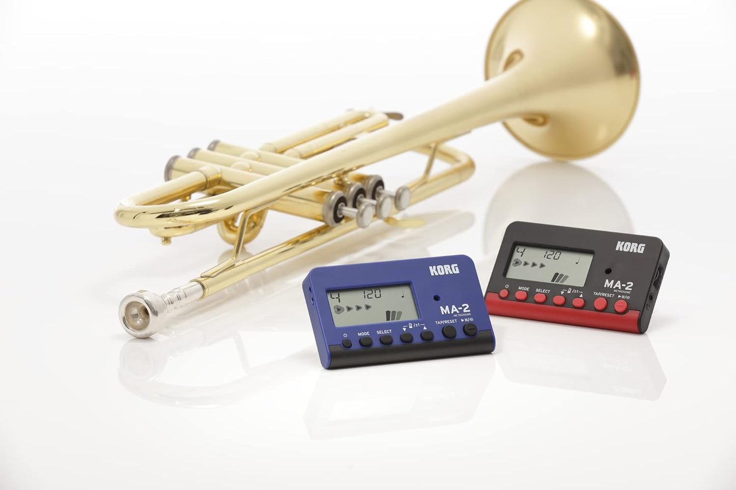 Korg MA-2 Digital Metronome – Black/Red (MA2-BLBK), Portable & Multi-Function