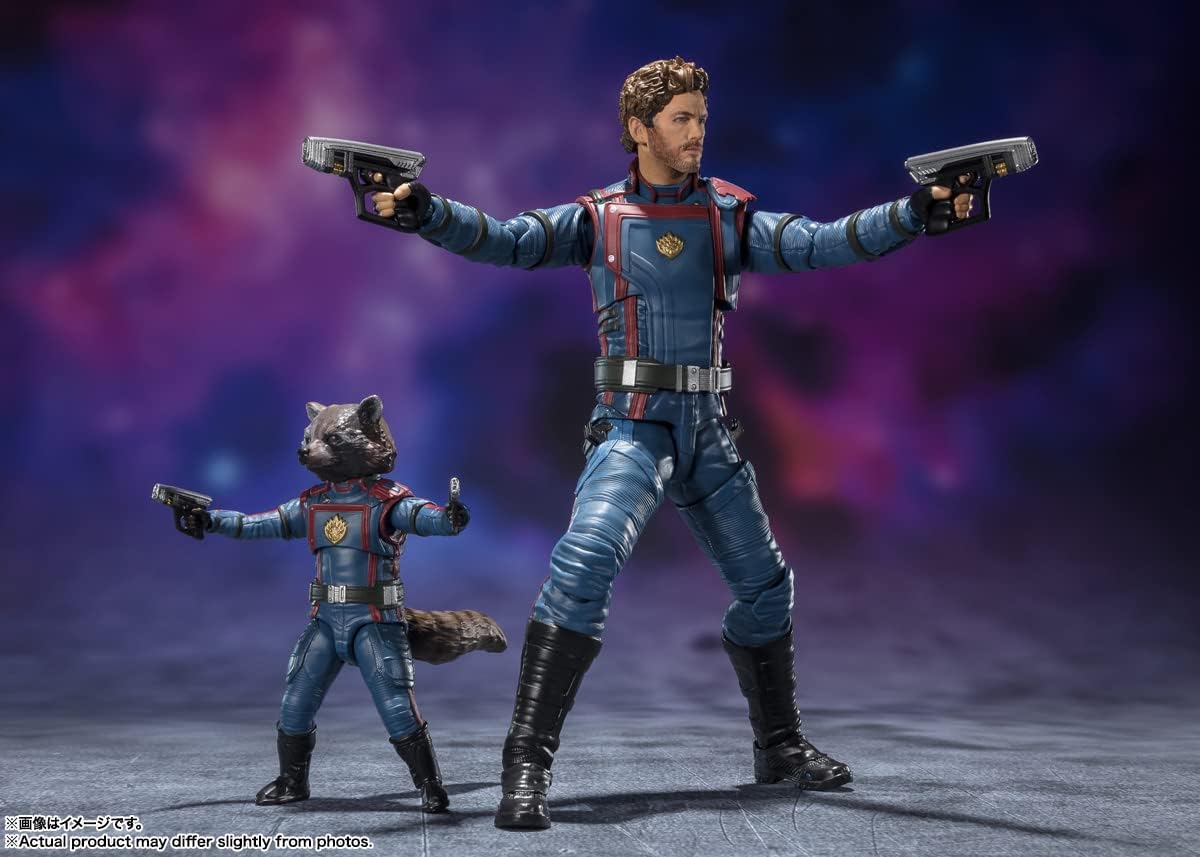 Tamashii Nations - Guardians of The Galaxy: Vol. 3 - Star Lord & Rocket Raccoon (Guardians of The Galaxy: Vol. 3), Bandai Spirits S.H.Figuarts Action Figure