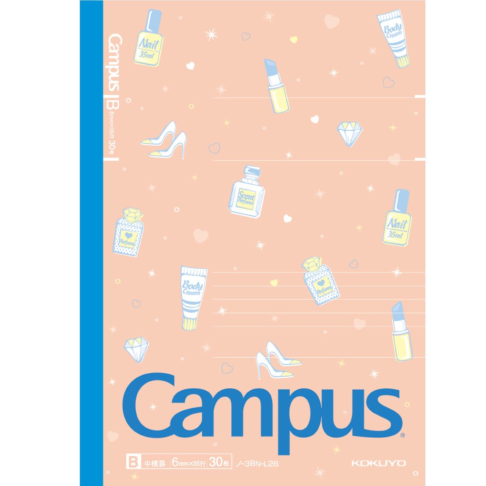 Kokuyo limited campus notebook five books B ruled Cosmetics Charm Roh -3BN-L28X5