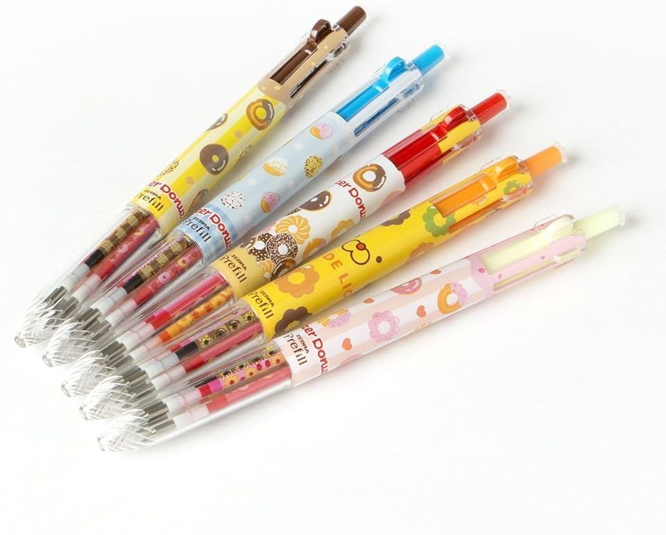 Zebra (ZEBRA) Prefeel x Mister Donut 5-color holder S5A11-Q7 Strawberry Donut