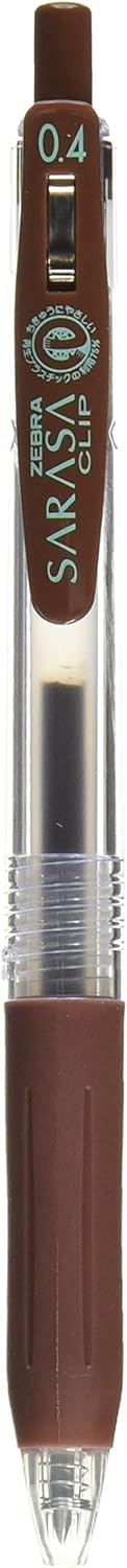 ZEBRA Sarasa Clip Pen 0.4 mm, Brown (JJS15-E)