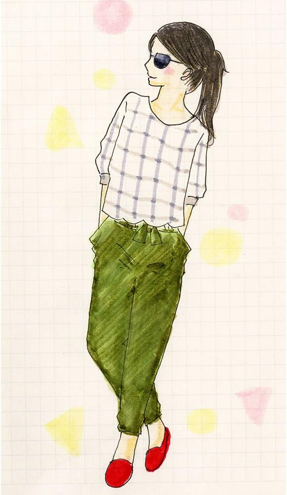 Zig Kuretake FB-6000T/48V Water-Based Pen, Clean Color, FB, 48 Colors