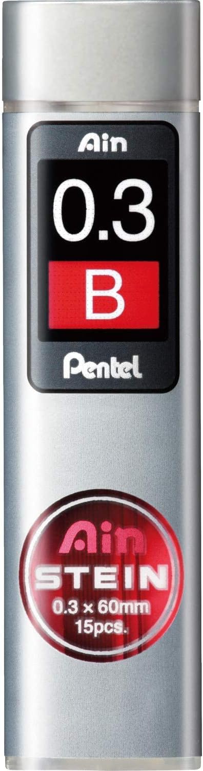 Pentel Mechanical Pencil Lead, Ain Stein, 0.3mm, B (C273-B)