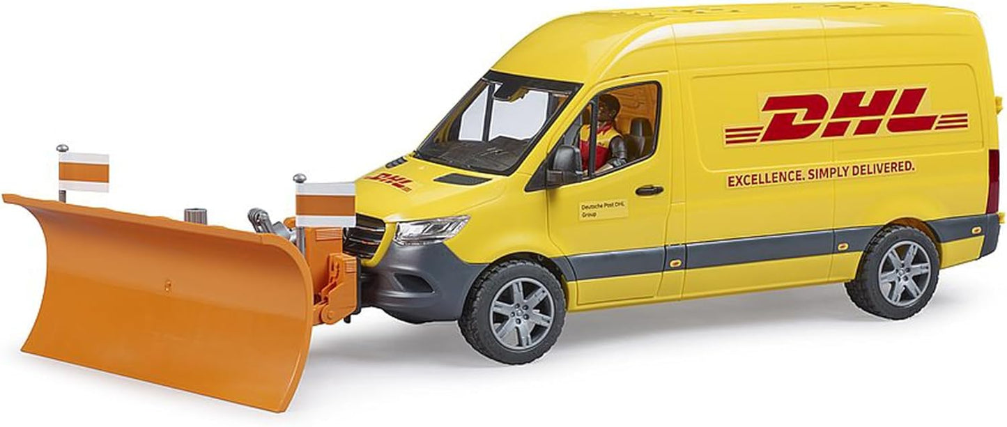 Bruder 02671 MB Sprinter Delivery Van with Driver Figure, Pallet Cage and Packages