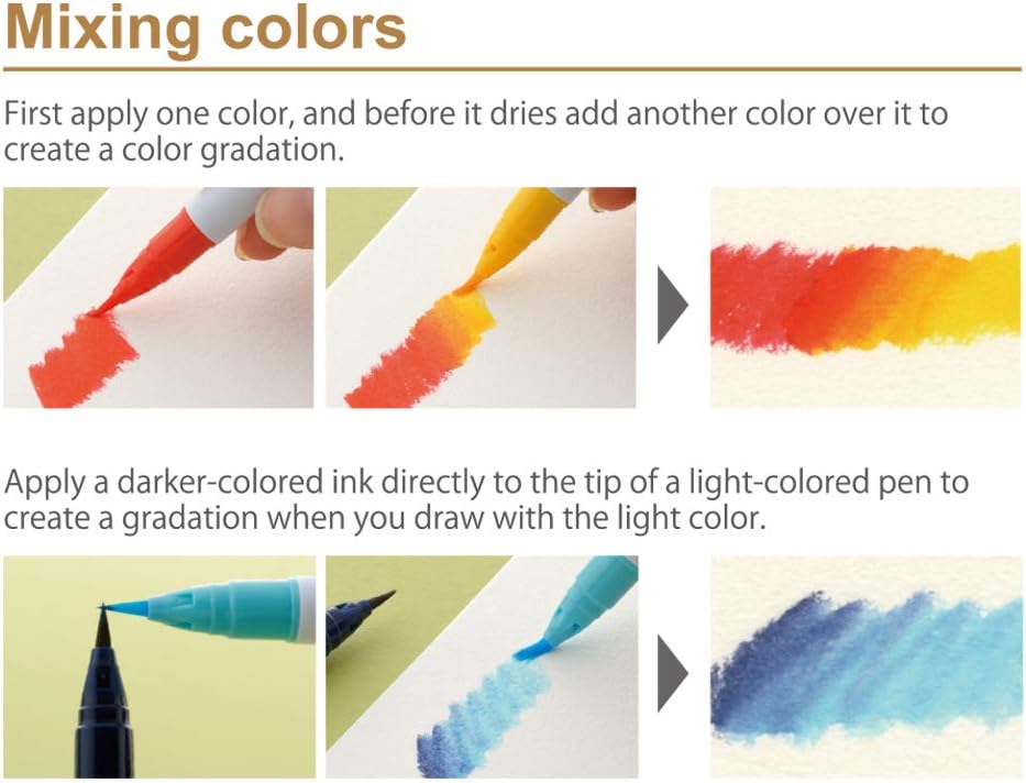 Kuretake ZIG CLEAN COLOR Real Brush 80 Colors set, AP-Certified, Flexible Brush Tip, Professional quality, Odourless, Xylene Free, Easy to creat narrow and wide lines, Made in Japan