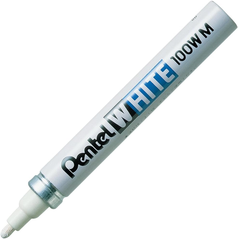 Pentel White Medium Marking Pen X100W-M3 (3 Pack)