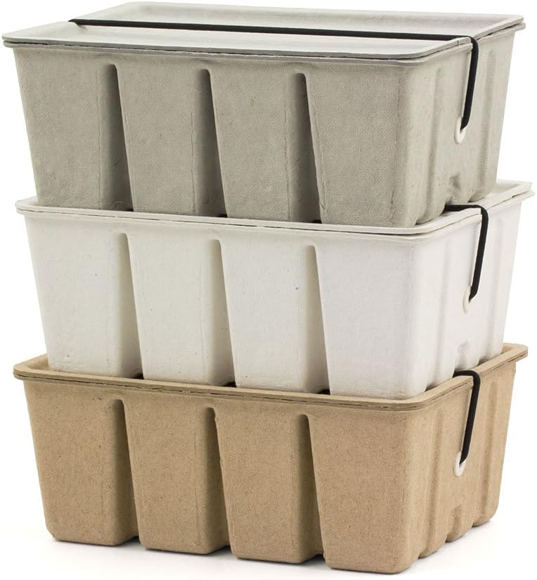 Midori 16097006 Pulp Storage Card Box, Gray
