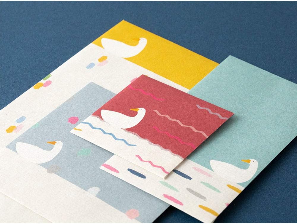 Midori 20566006 Envelope Rasse Duck Pattern
