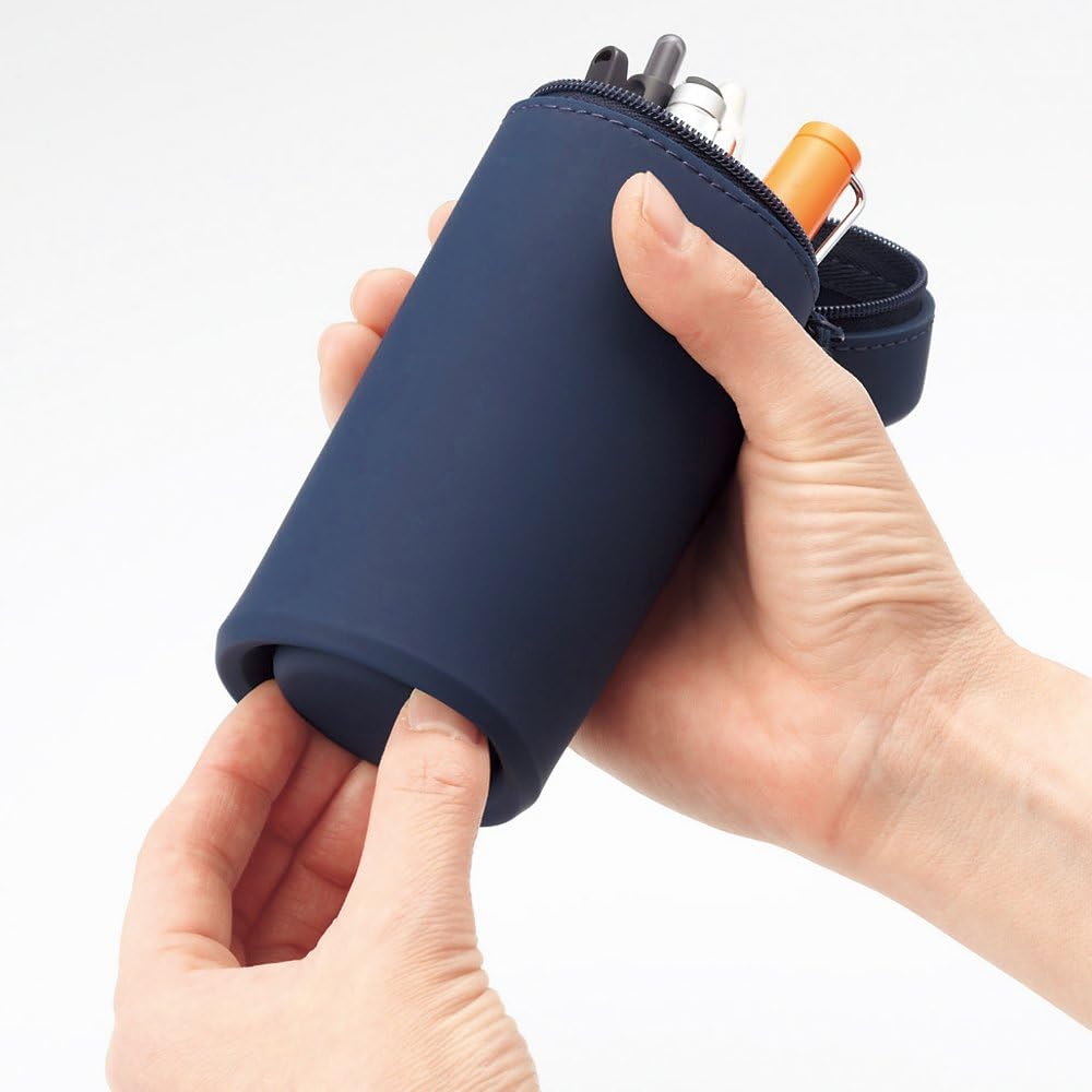 LIHIT LAB Stand Pencil Case Navy A7692-11