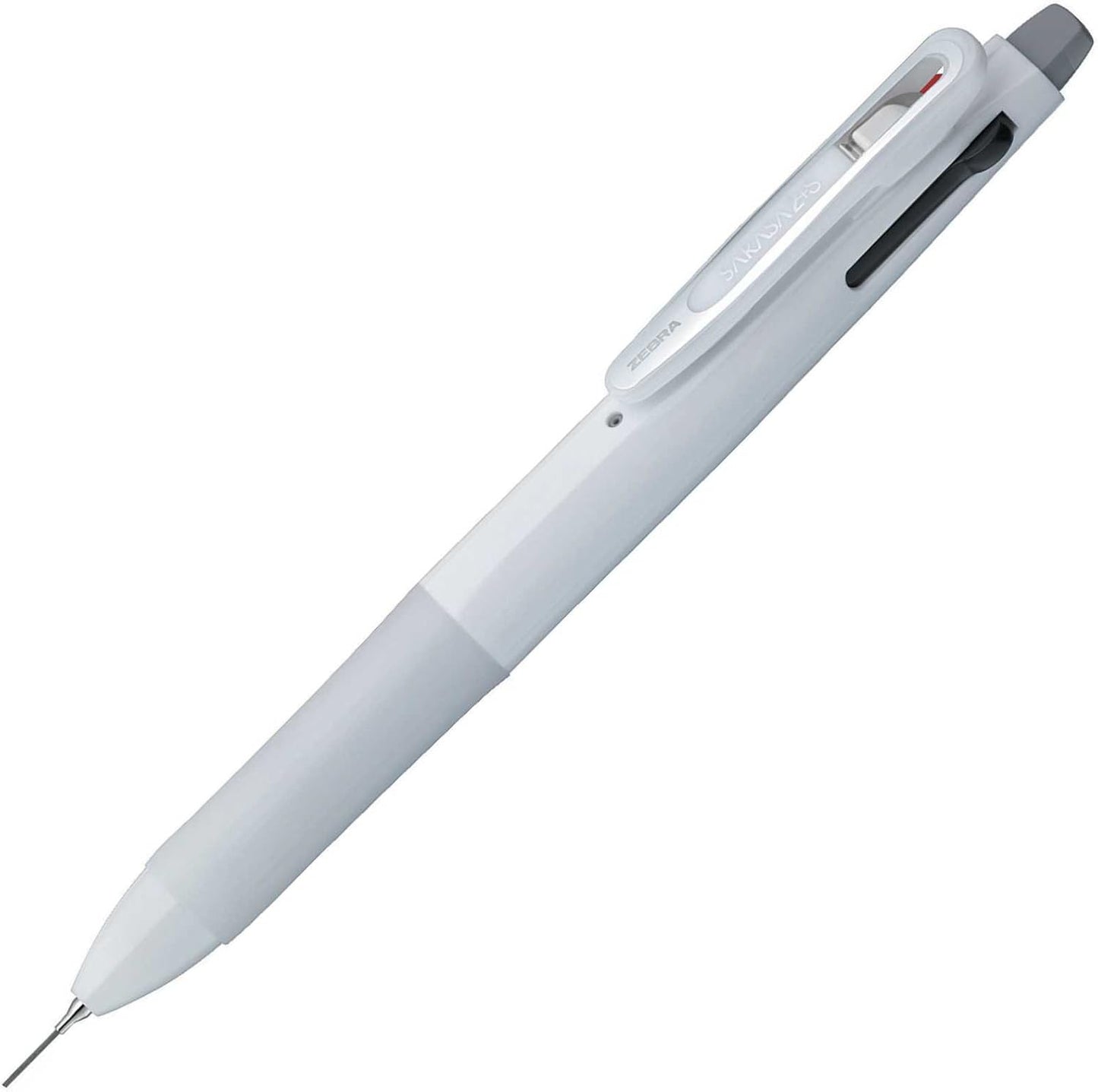 ZEBRA Multi Function Sarasa 2 + S Black/Red Ink Ballpoint Pen, 0.5mm Mechanical Pencil, Snow White Body