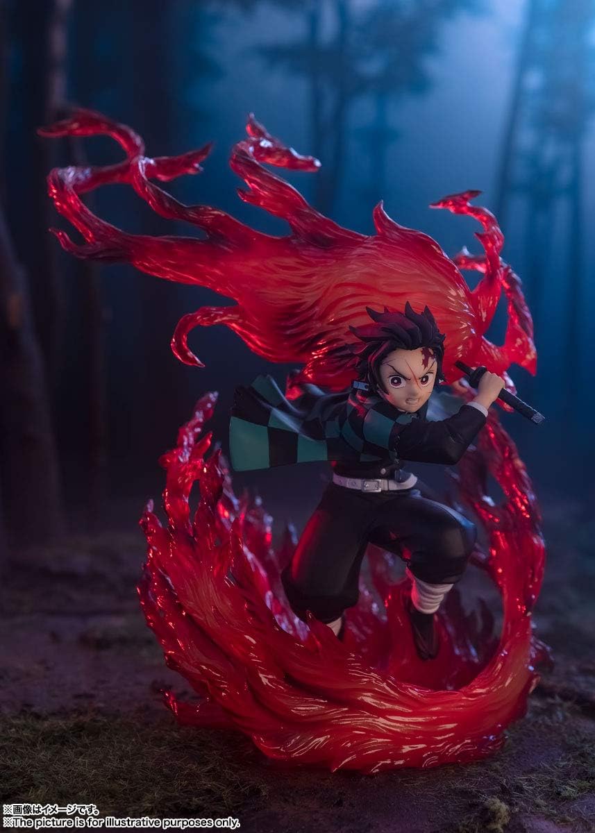 TAMASHII NATIONS - Demon Slayer: Kimetsu no Yaiba - Kamado Tanjiro Hinokami Kagura, Bandai Spirits FiguartsZERO Collectible Statue