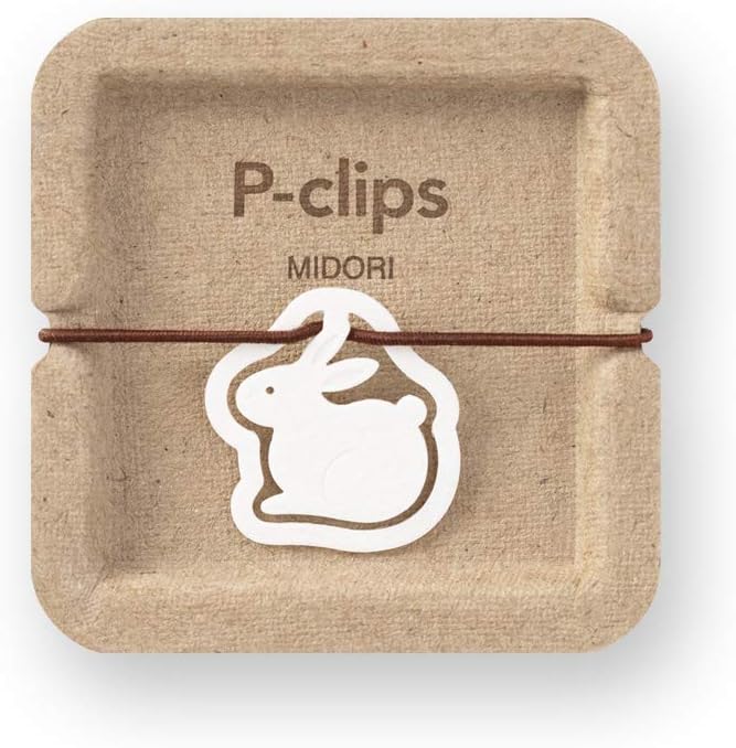 Midori 43399006 Peace Clips Rabbit Pattern