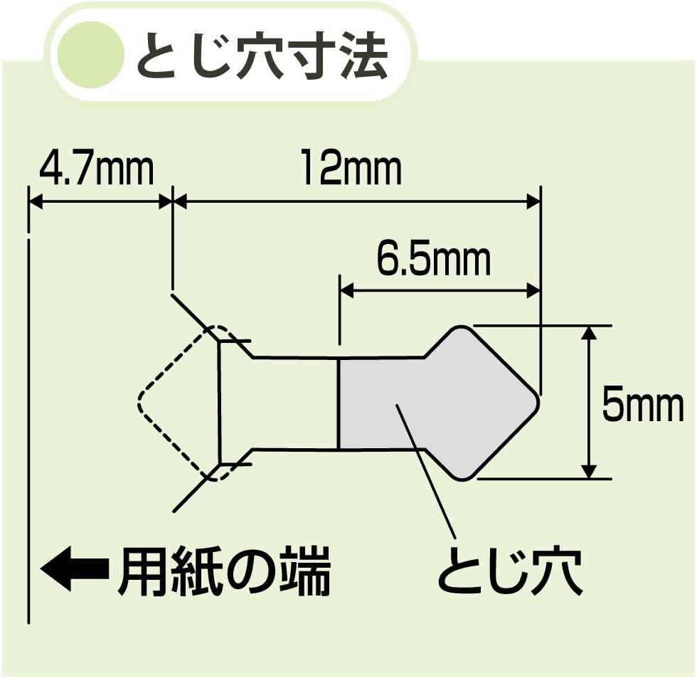Kokuyo Harinacs Stapleless Stapler, Compact Alpha, Up to 5 Sheets Binding, Green, Japan Import (SLN-MSH305G)