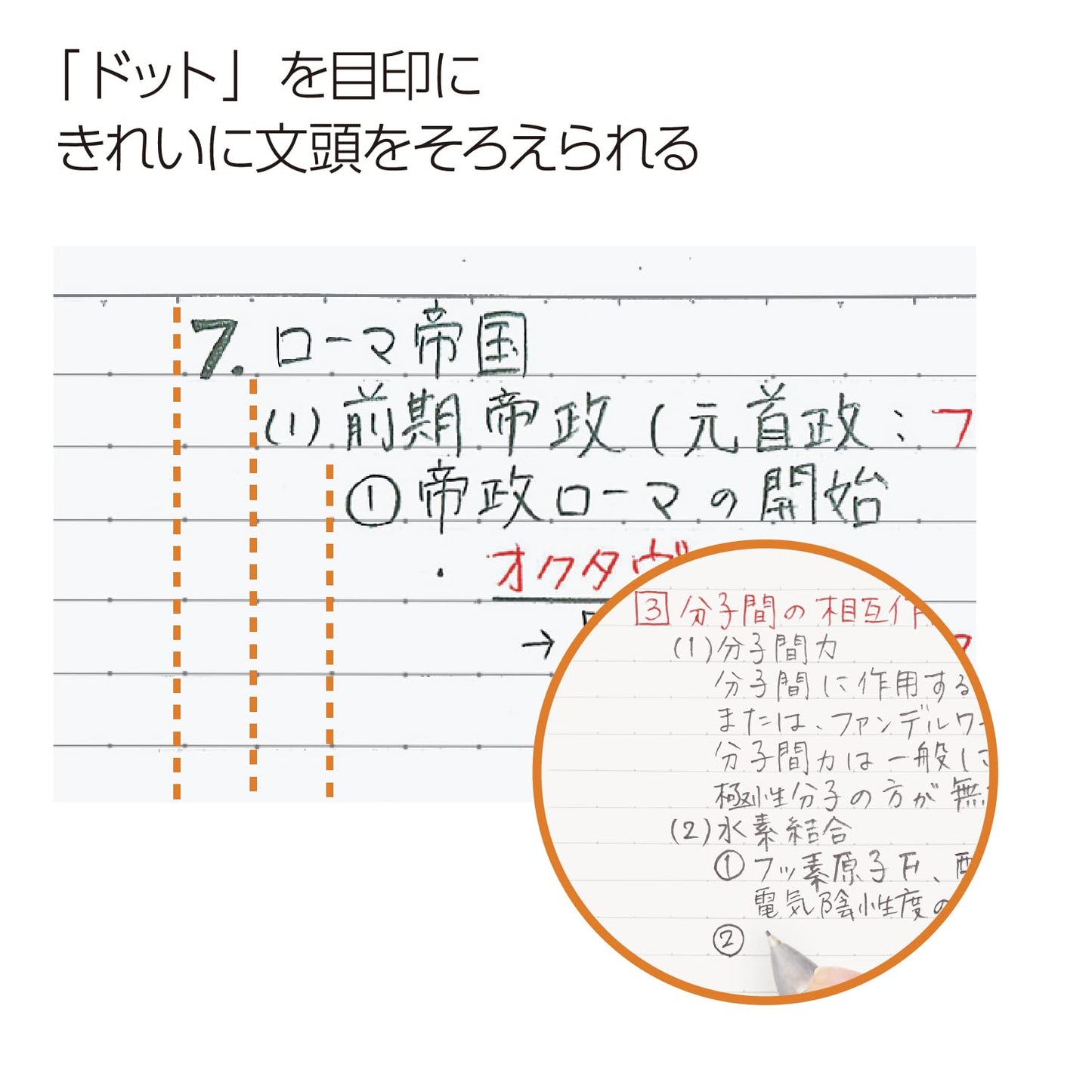 Kokuyo Campus Twin Ring Notebook - A5 - Dotted 6 mm Rule - 50 Sheets