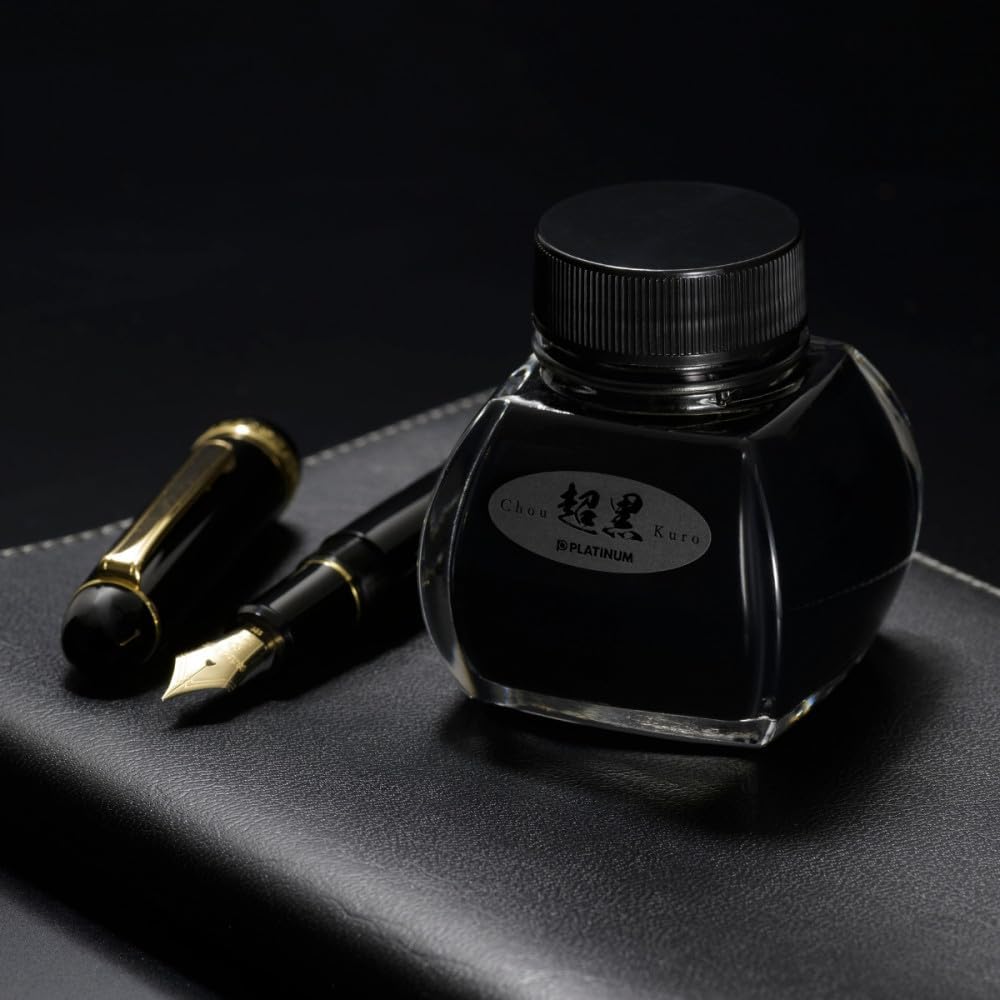 PLATINUM, Ink Bottle - Carbon Black CHOU Kuro (60mL).