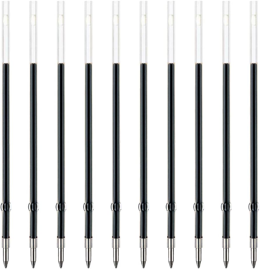 ZEBRA B-BR-6A-K-BK Oil-Based Ballpoint Pen Refill, Jim Knock, K-0.7 Core, Black, 10 Pieces